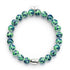 Blaue Minze | 925 Sterling Silber | Glühwürmchen-Glasarmband